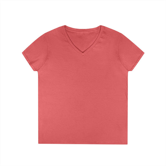Flat Lander Ladies' V-Neck T-Shirt, Casual Tee.
