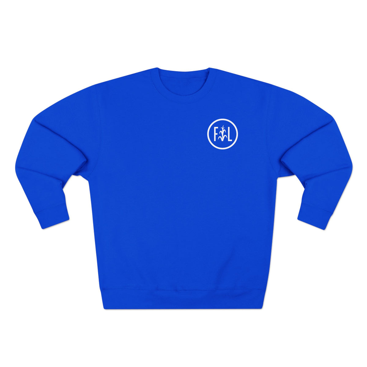 Flatlander Unisex Crewneck Sweatshirt- White Logo
