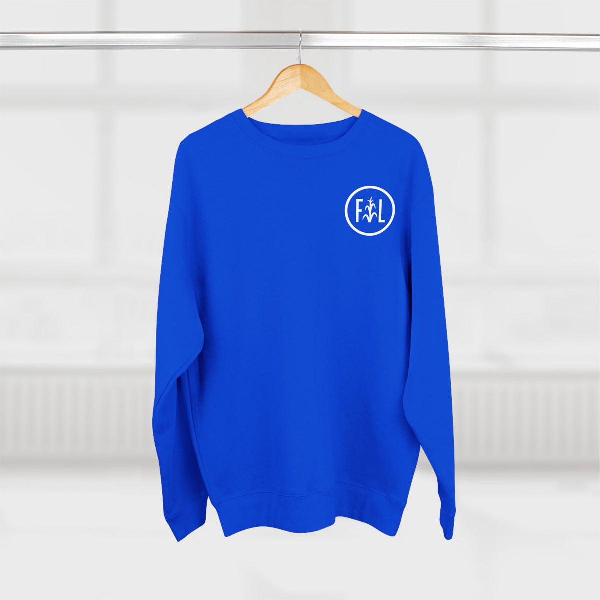 Flatlander Unisex Crewneck Sweatshirt- White Logo