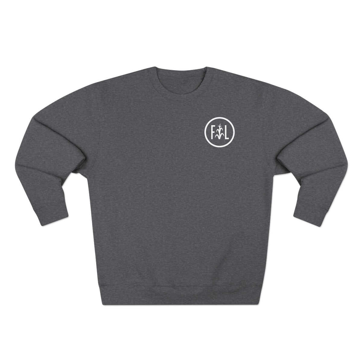 Flatlander Unisex Crewneck Sweatshirt- White Logo
