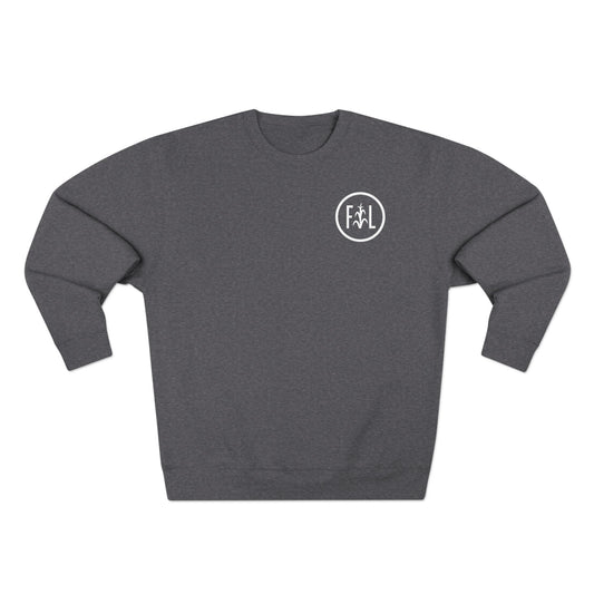 Flatlander Unisex Crewneck Sweatshirt- White Logo