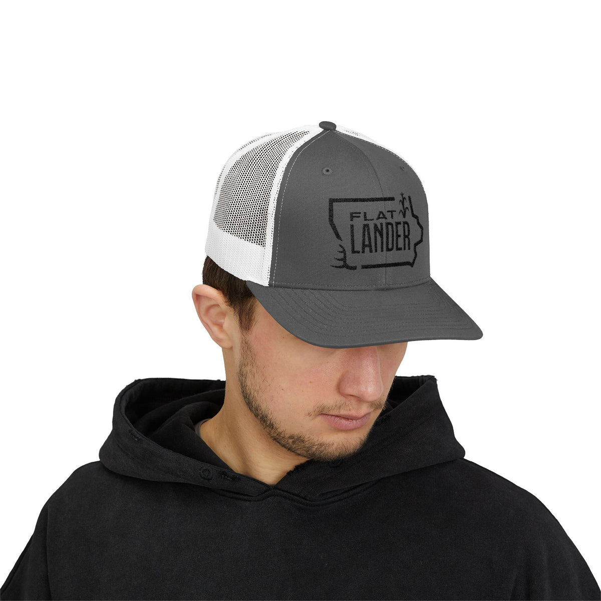 Flat Lander Snapback Trucker Cap - Cool, Casual Style for Outdoor Adventures