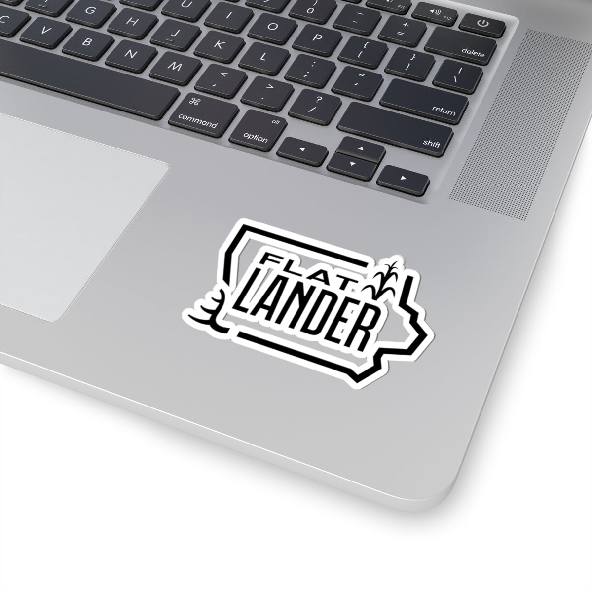 Black Flatlander Sticker