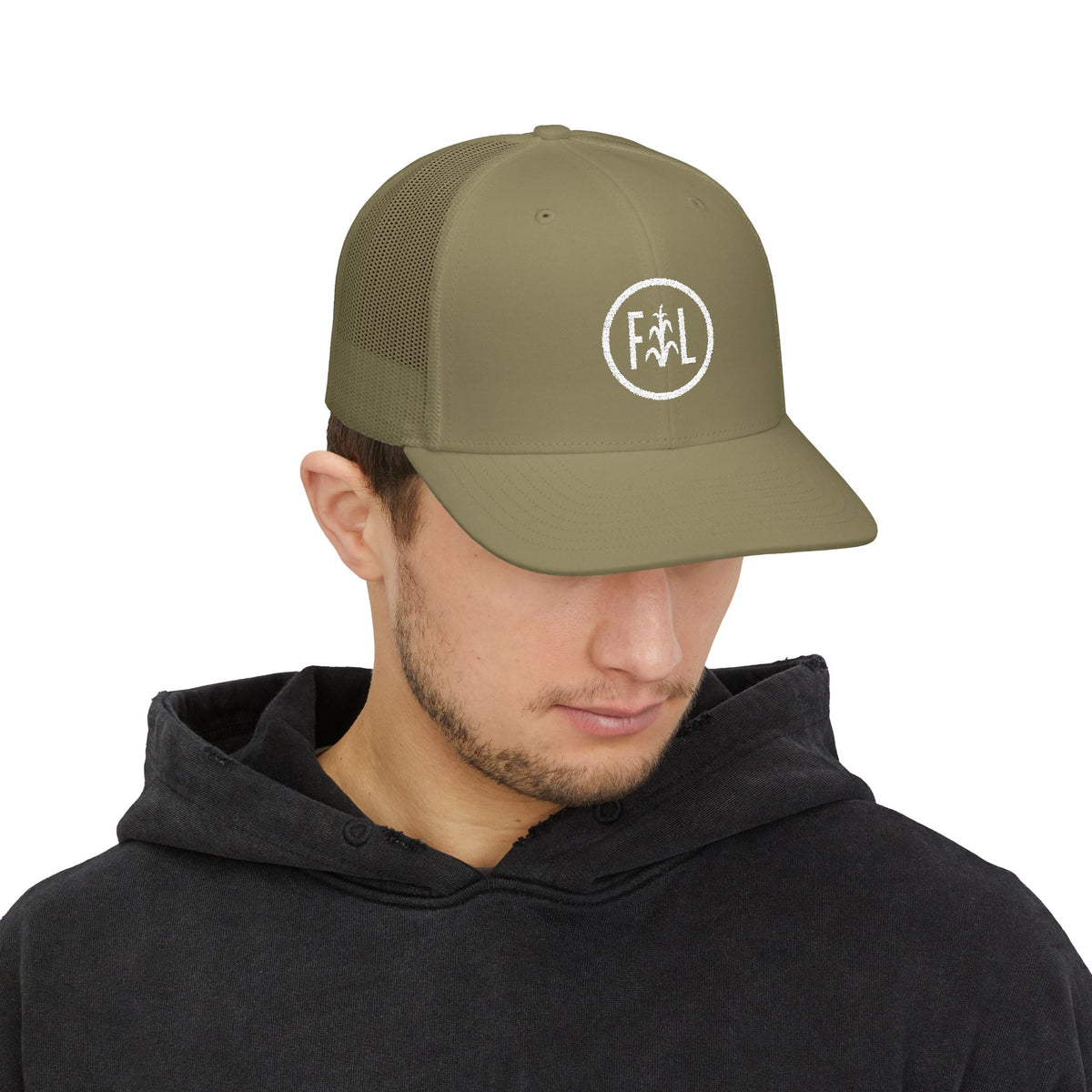 Flatlander Circle Logo- Richardson Trucker Hat