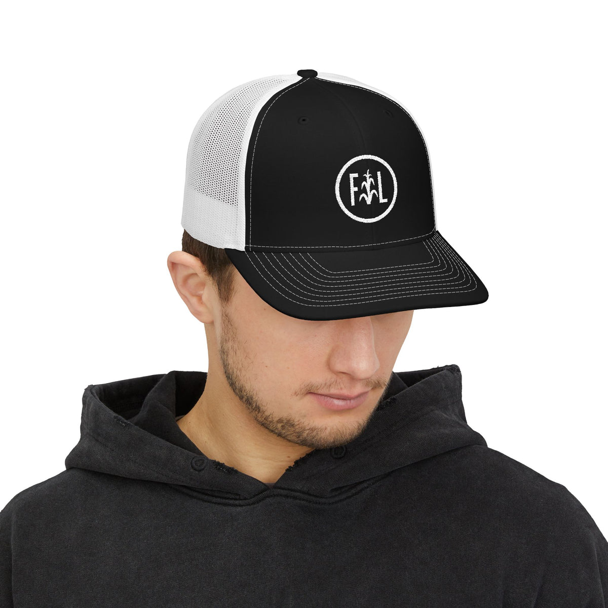 Flatlander Circle Logo- Richardson Trucker Hat
