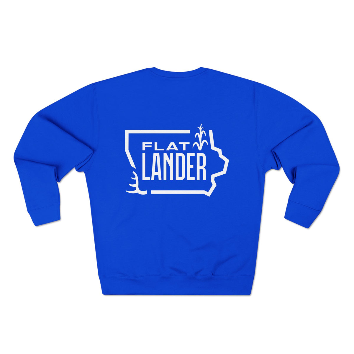 Flatlander Unisex Crewneck Sweatshirt- White Logo