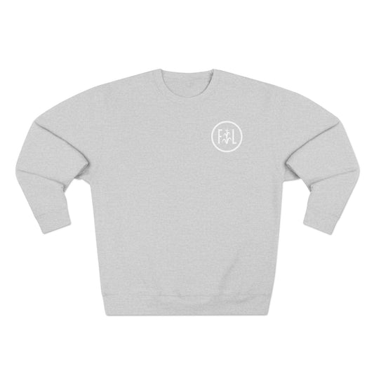 Flatlander Unisex Crewneck Sweatshirt- White Logo