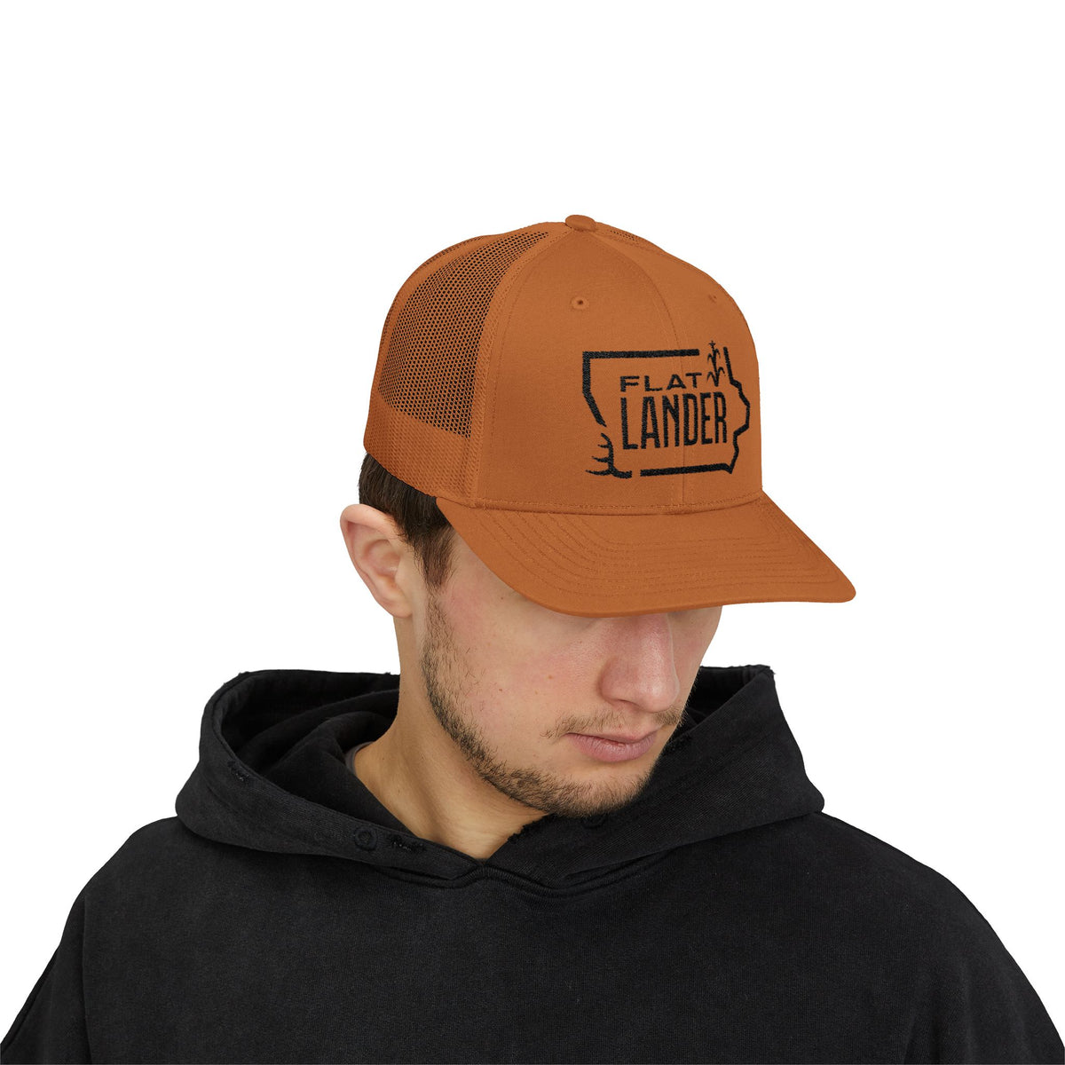 Flat Lander Snapback Trucker Cap - Cool, Casual Style for Outdoor Adventures