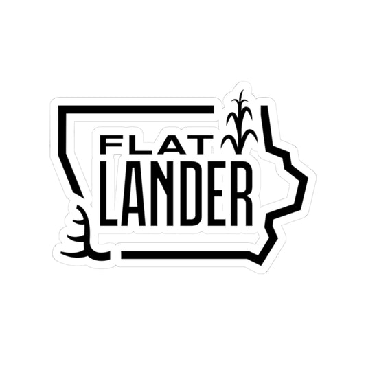Black Flatlander Sticker