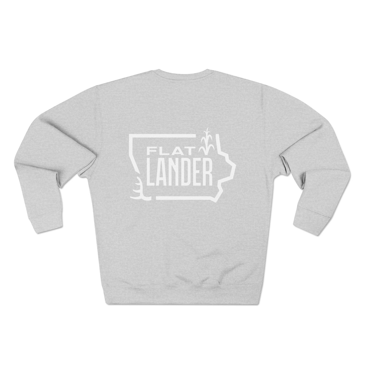 Flatlander Unisex Crewneck Sweatshirt- White Logo