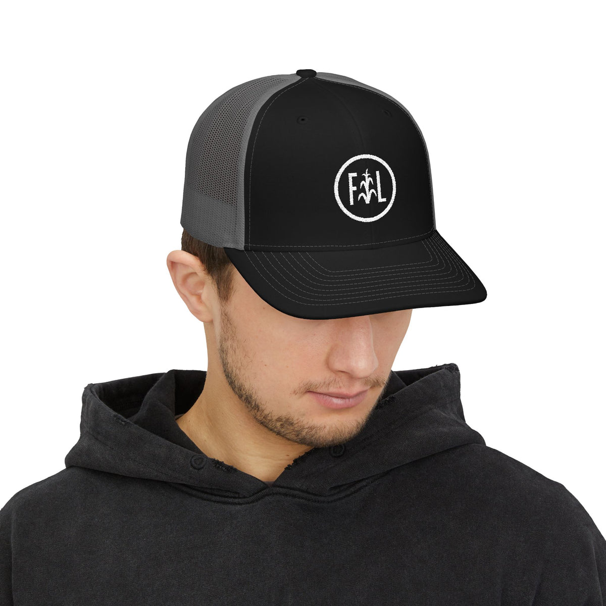 Flatlander Circle Logo- Richardson Trucker Hat