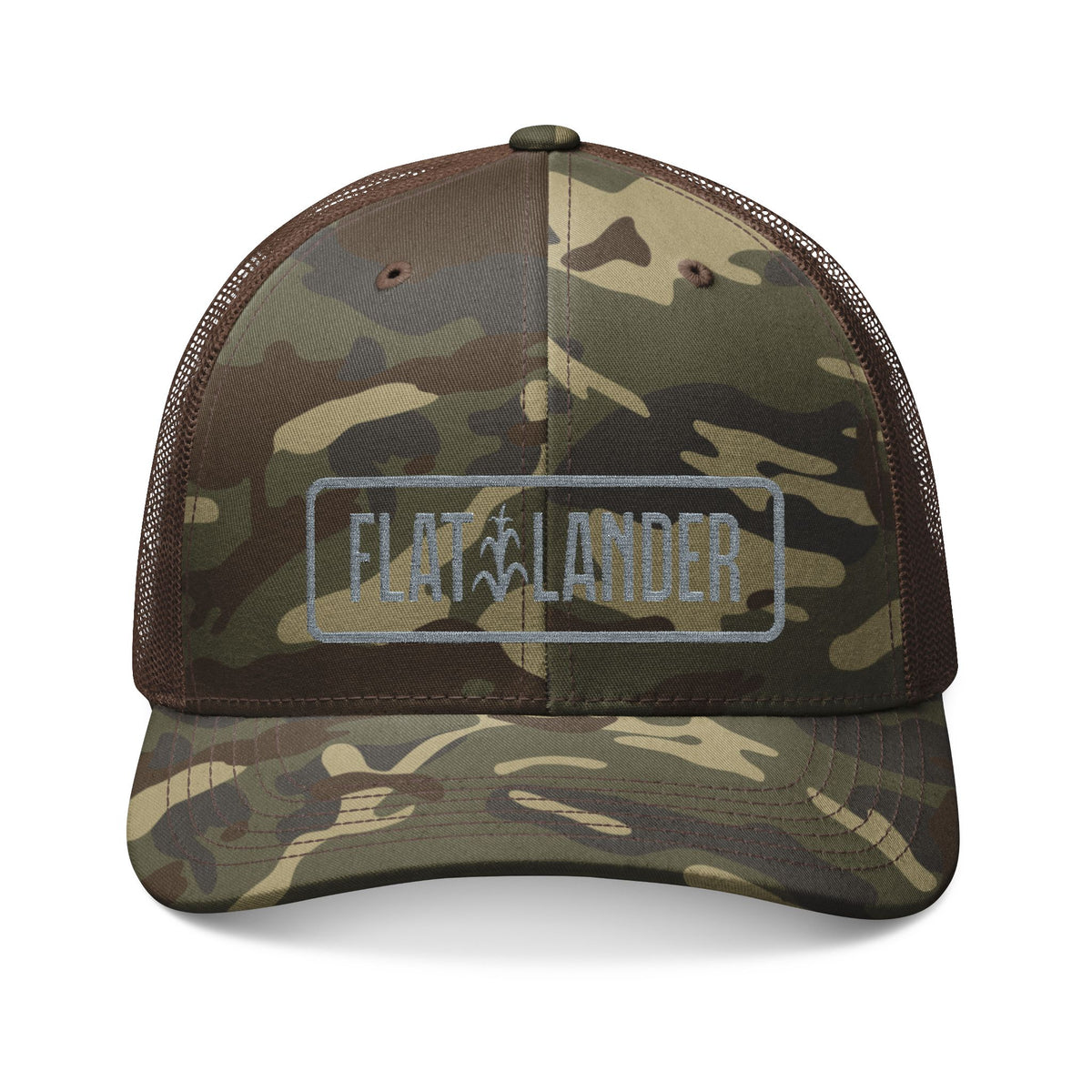 Flatlander Camo Trucker Hat