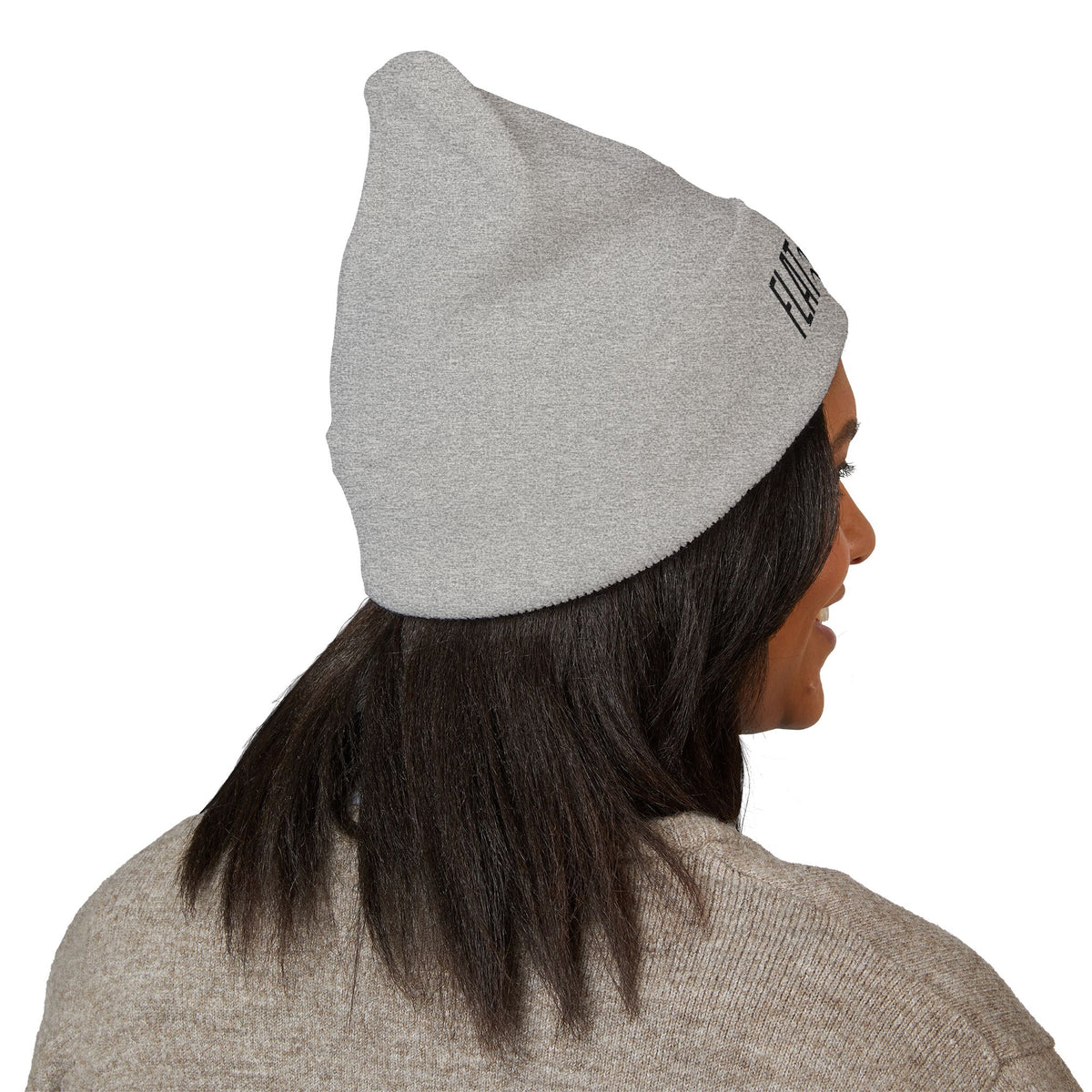 Flatlander Embroidered Beanie - Cozy Winter Wear, Perfect for Outdoor Activities.