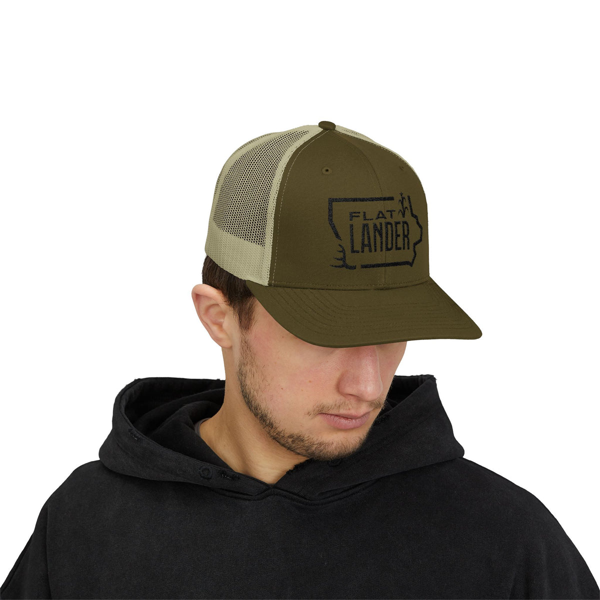 Flat Lander Snapback Trucker Cap - Cool, Casual Style for Outdoor Adventures