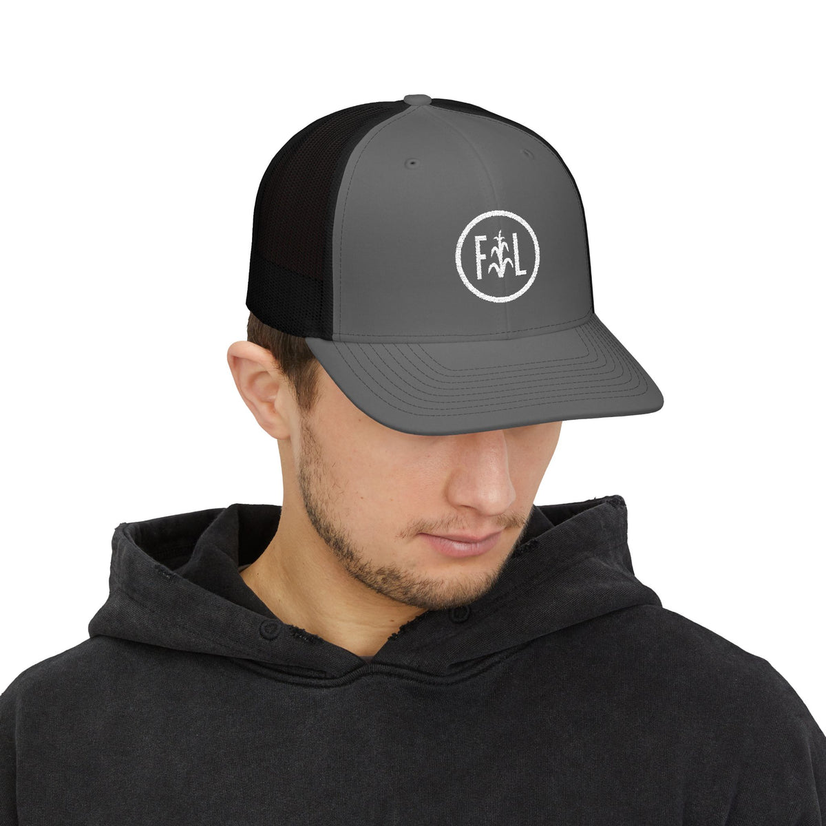 Flatlander Circle Logo- Richardson Trucker Hat