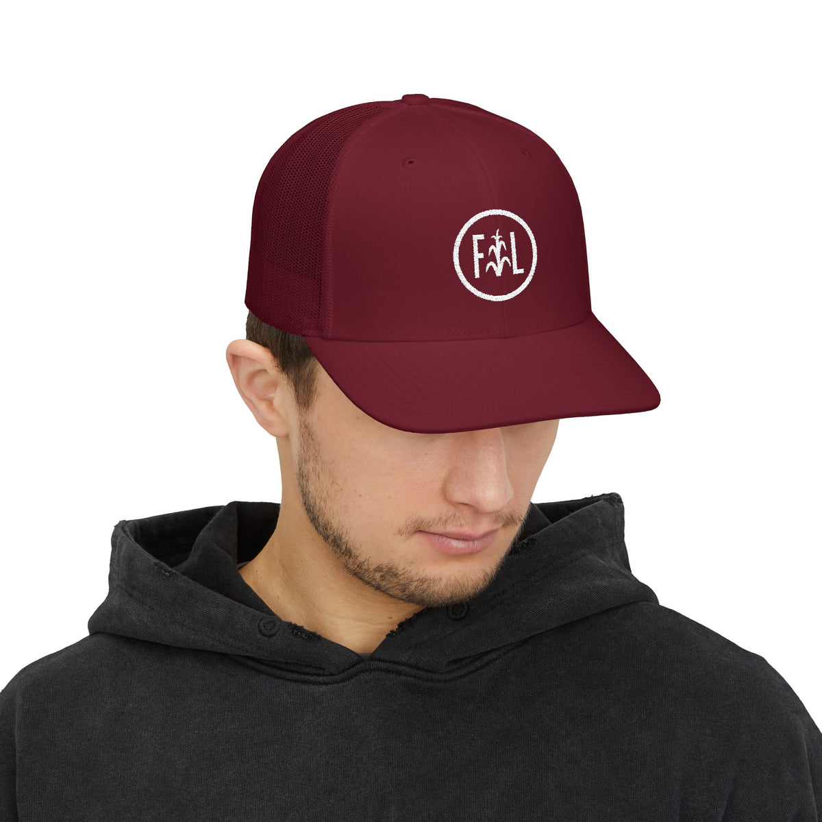Flatlander Circle Logo- Richardson Trucker Hat